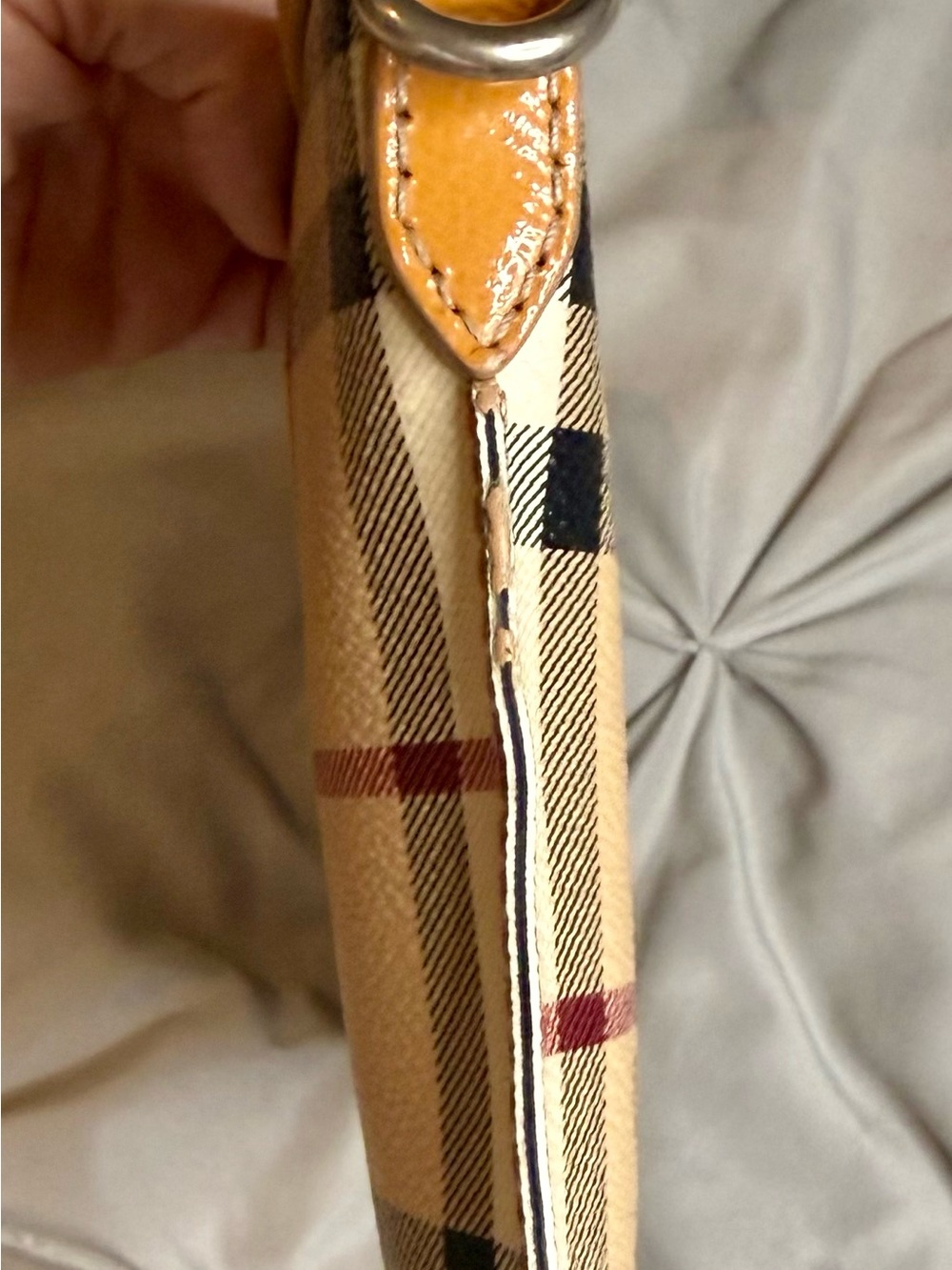Burberry Vintage Nova Check Crossbody / Wristlet Bag w/ Strap - Picture 2 of 6